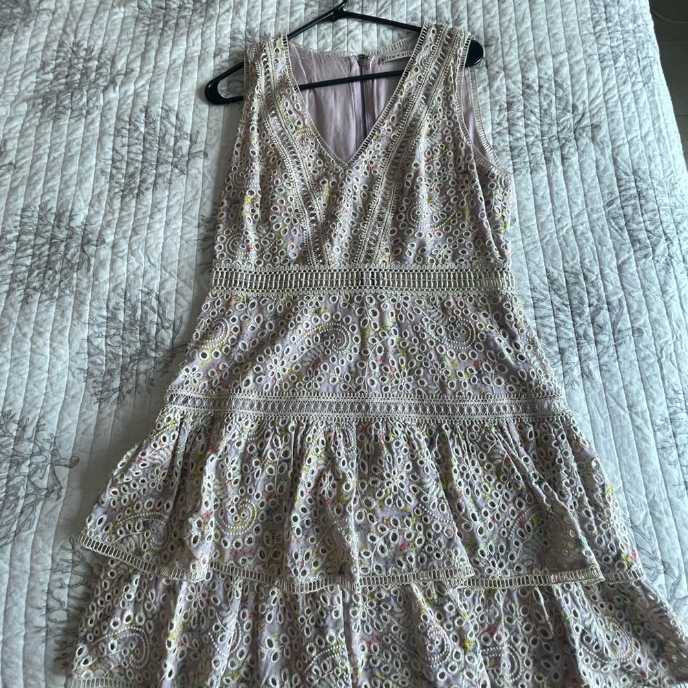 Eyelet Lace Sleeveless Dress